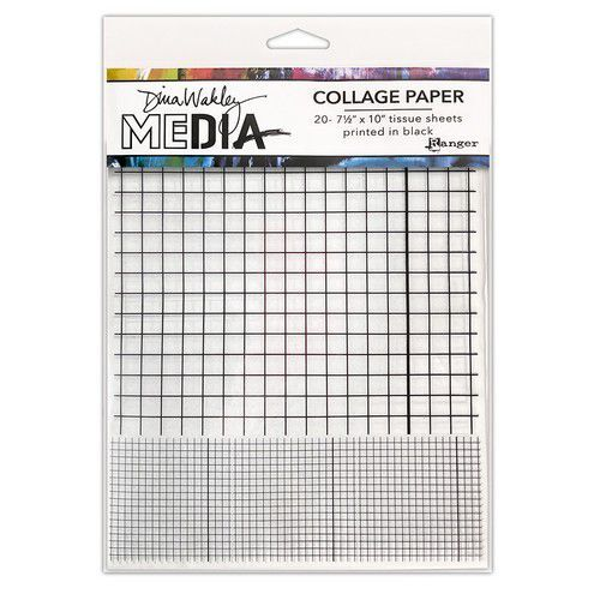 Dina Wakley Media, Collage Paper, Grid - MDA81821