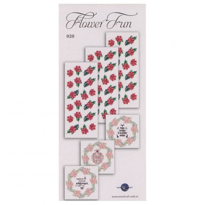 World of Craft, Flower Fun Serie, Kerst Tekst, 020