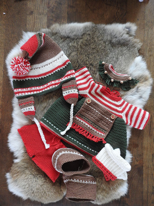 Funny's, XXL Funny Kledingset, Christmas Classic Girl - 69042/024