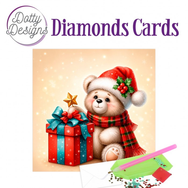 Dotty Designs, Diamond Cards, Teddy Christmas - DDDC1233
