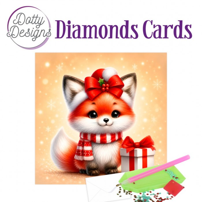 Dotty Designs, Diamond Cards, Merry Little Fox - DDDC1235