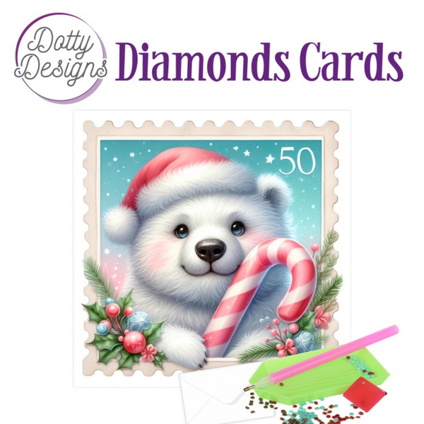 Dotty Designs, Diamond Cards, Polar Bear Christmas - DDDC1229