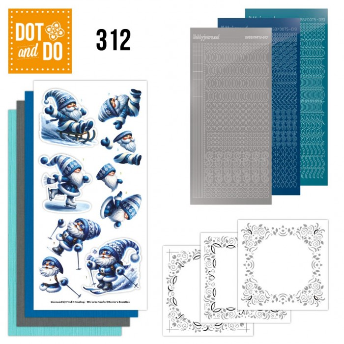 Dot and Do 312, Berrie's Beauties, Blue Winter Gnomes - DODO312