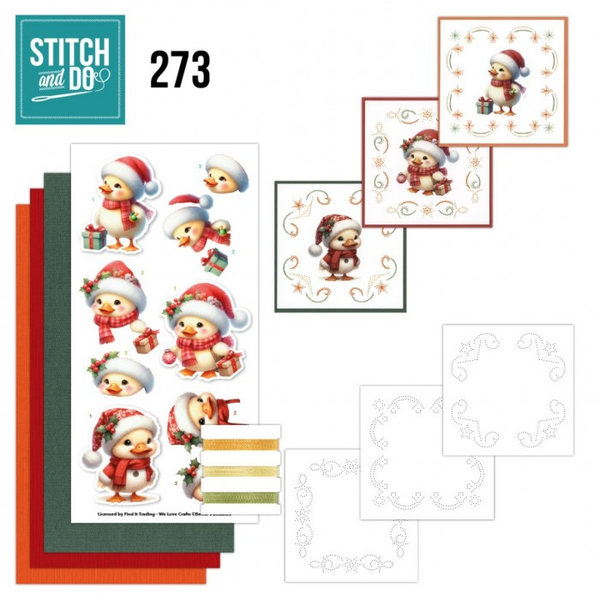 Stitch and Do 273 , Berrie's Beauties, Furry Christmas Friends - STDO273