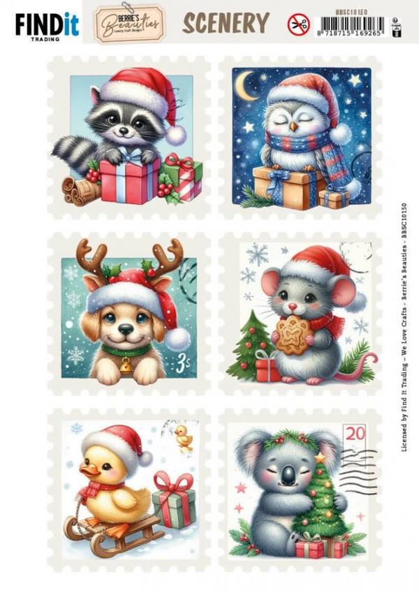 Berrie's Beauties, Scenery, Christmas Stamps 1 - BBSC10150