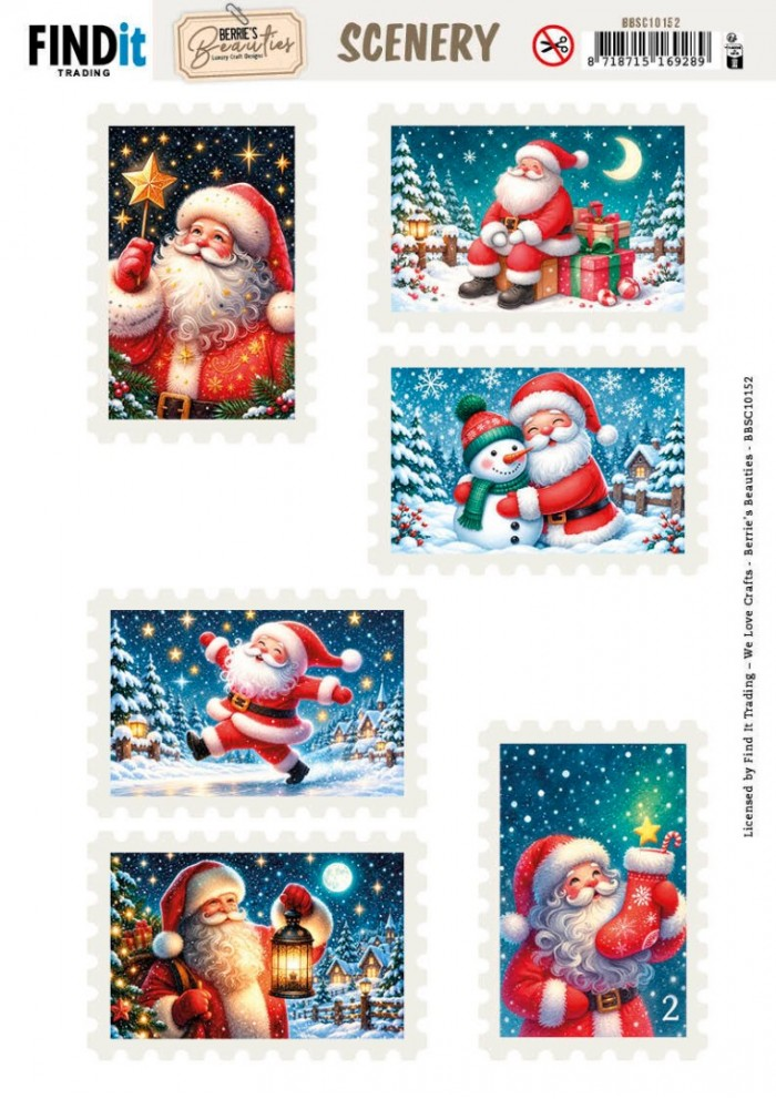 Berrie's Beauties, Scenery, Christmas Stamps 3 - BBSC10152