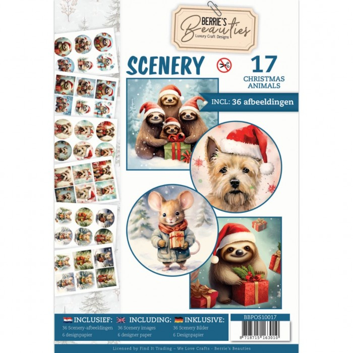 Berrie's Beauties, Push Out Book Scenery 17, Winter Gnome Wonders - BBPOS10017