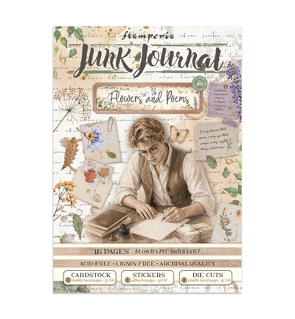 Stamperia, Junk Journal, Flowers and Poems - SBJK31