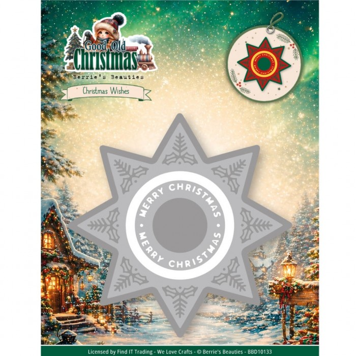 Berrie's Beauties, Snijmal, Good Old Christmas, Christmas Wishes - BBD10133