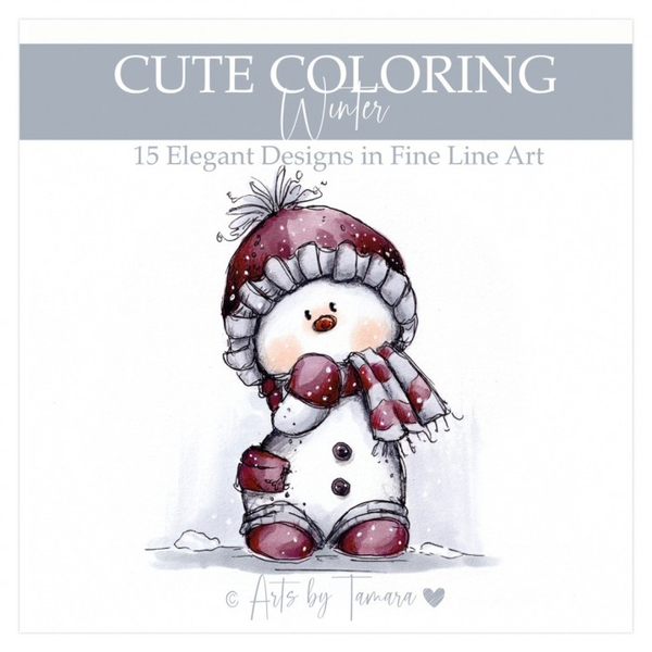 Arts by Tamara, Cute Coloring, Winter - ABT-CC-002