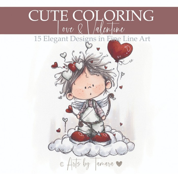 Arts by Tamara, Cute Coloring, Love and Valentine - ABT-CC-003