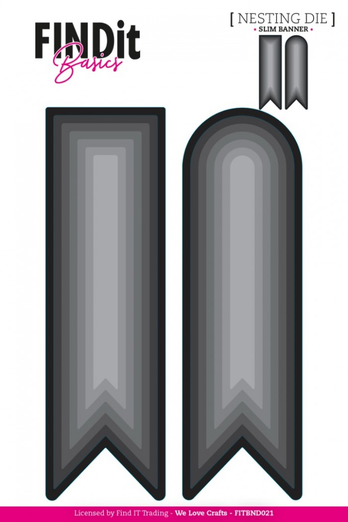 Find It, Snijmal, Nesting, Slim Banner - FITBND021