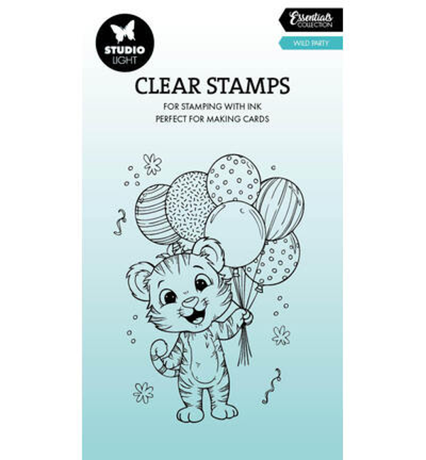 Studiolight, Clear Stamp, Essentials, Wild Party, Tiger - SL-ES-STAMP949