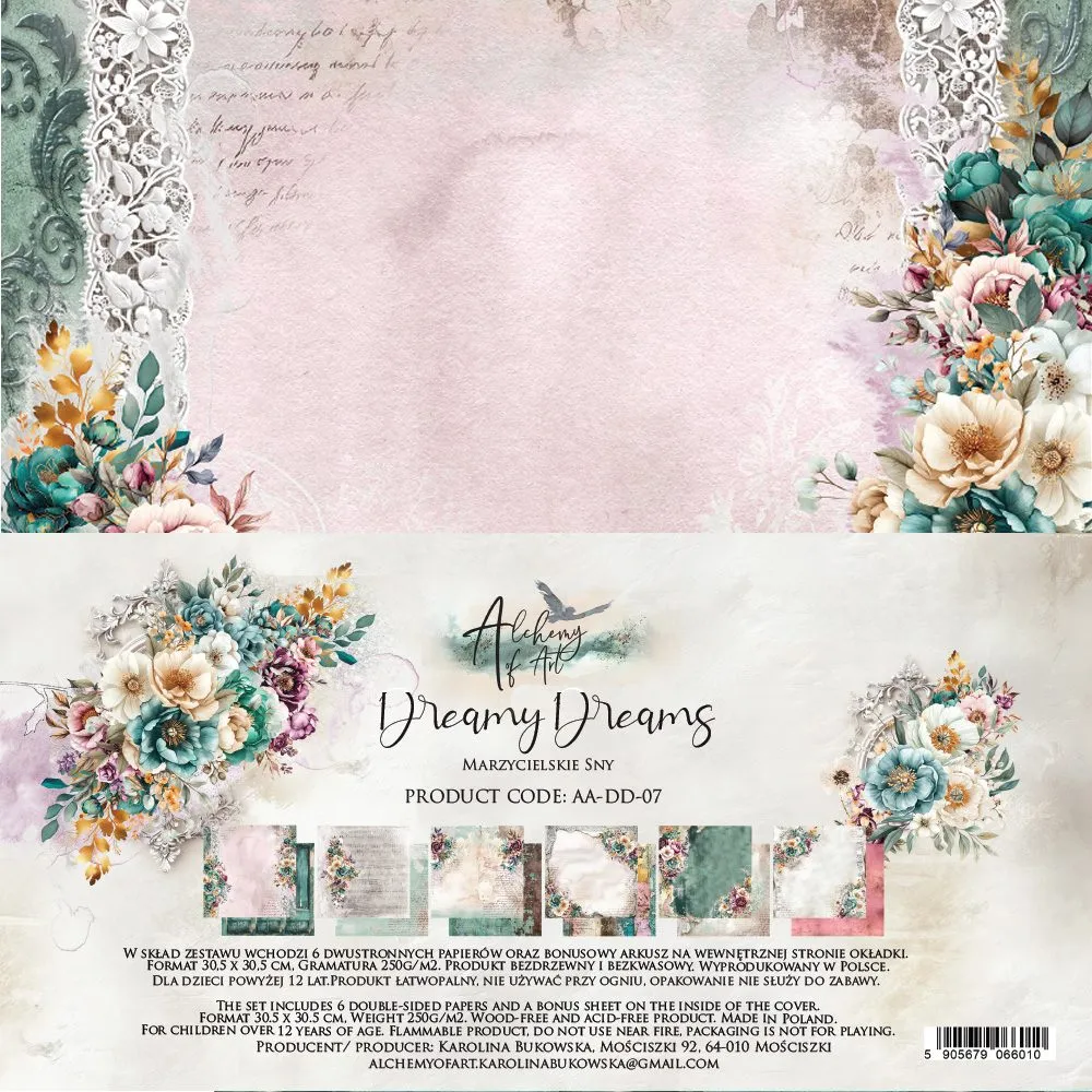 Alchemy of Art, Paperpad, Dreamy Dreams, 30 x 30 cm - AA-DD-07