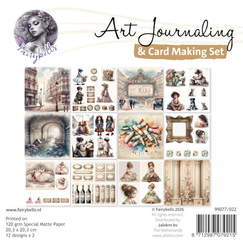 PRE-ORDER - Fairybells, Art Journaling Set, A Paris - 99077/022