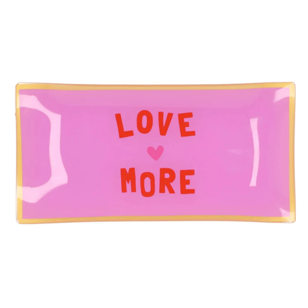 Bordje van Glas, Love More, 20 x 10 cm