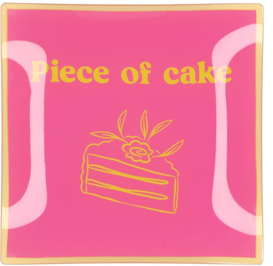 Bordje van Glas, Piece of Cake, 18 x 18 cm