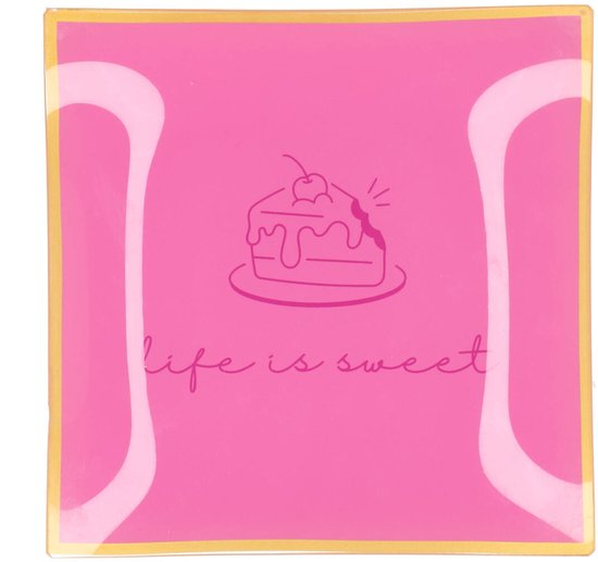 Bordje van Glas, Life is Sweet, 18 x 18 cm