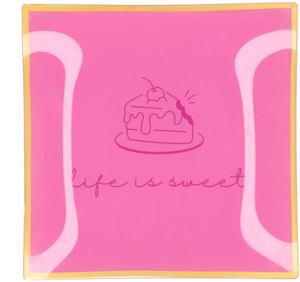 Bordje van Glas, Life is Sweet, 18 x 18 cm