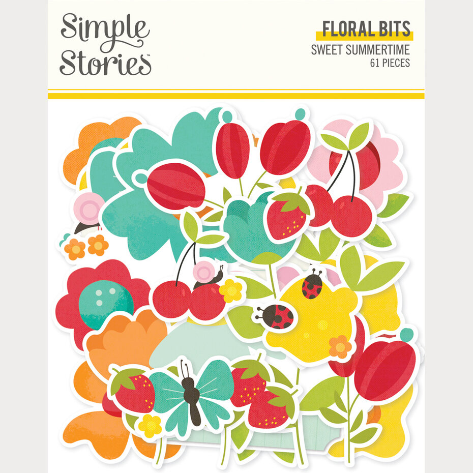Simple Stories, Sweet Summertime, Floral Bits - 26821
