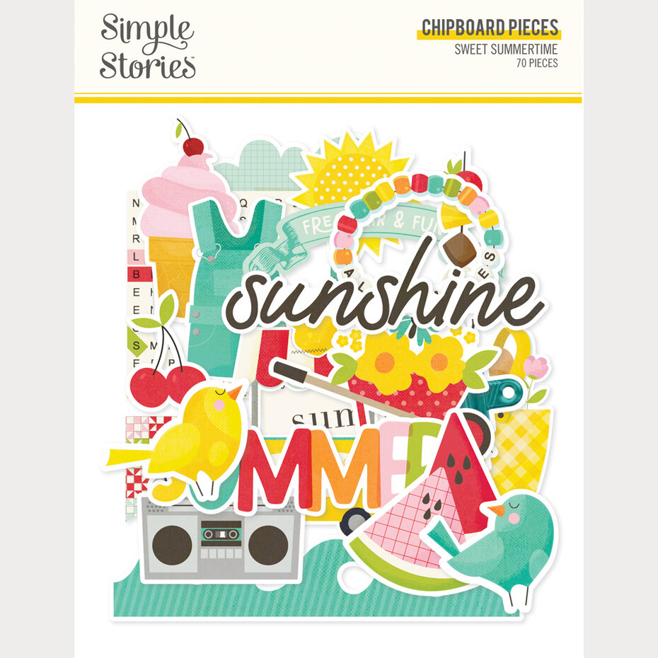 Simple Stories, Sweet Summertime, Chipboard Pieces - 26818