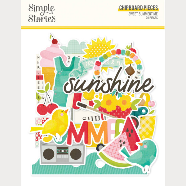 Simple Stories, Sweet Summertime, Chipboard Pieces - 26818