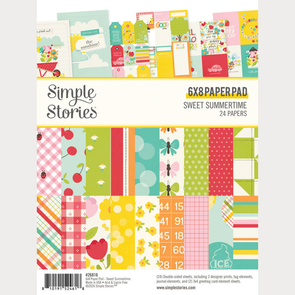 Simple Stories, Sweet Summertime, Paperpad, 6x8 inch - 26816