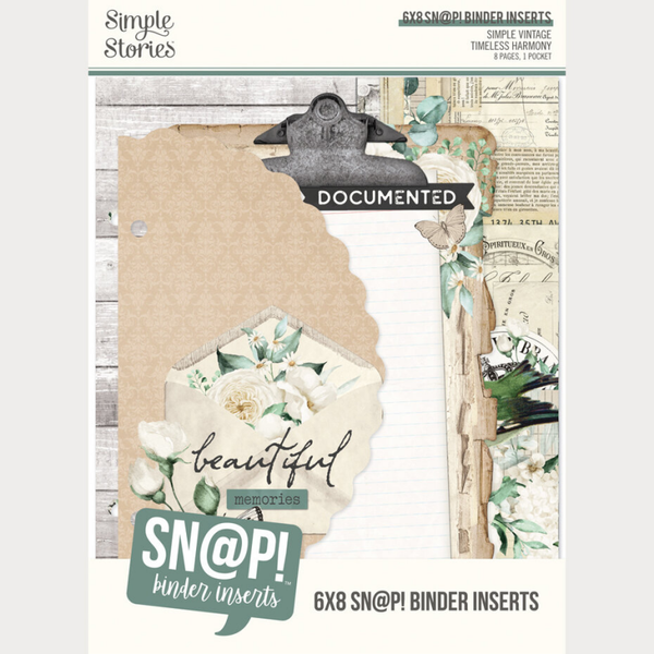 Simple Stories, Simply Vintage Timeless Harmony, Sn@p!, 6x8 inch, Binder Inserts - 27034