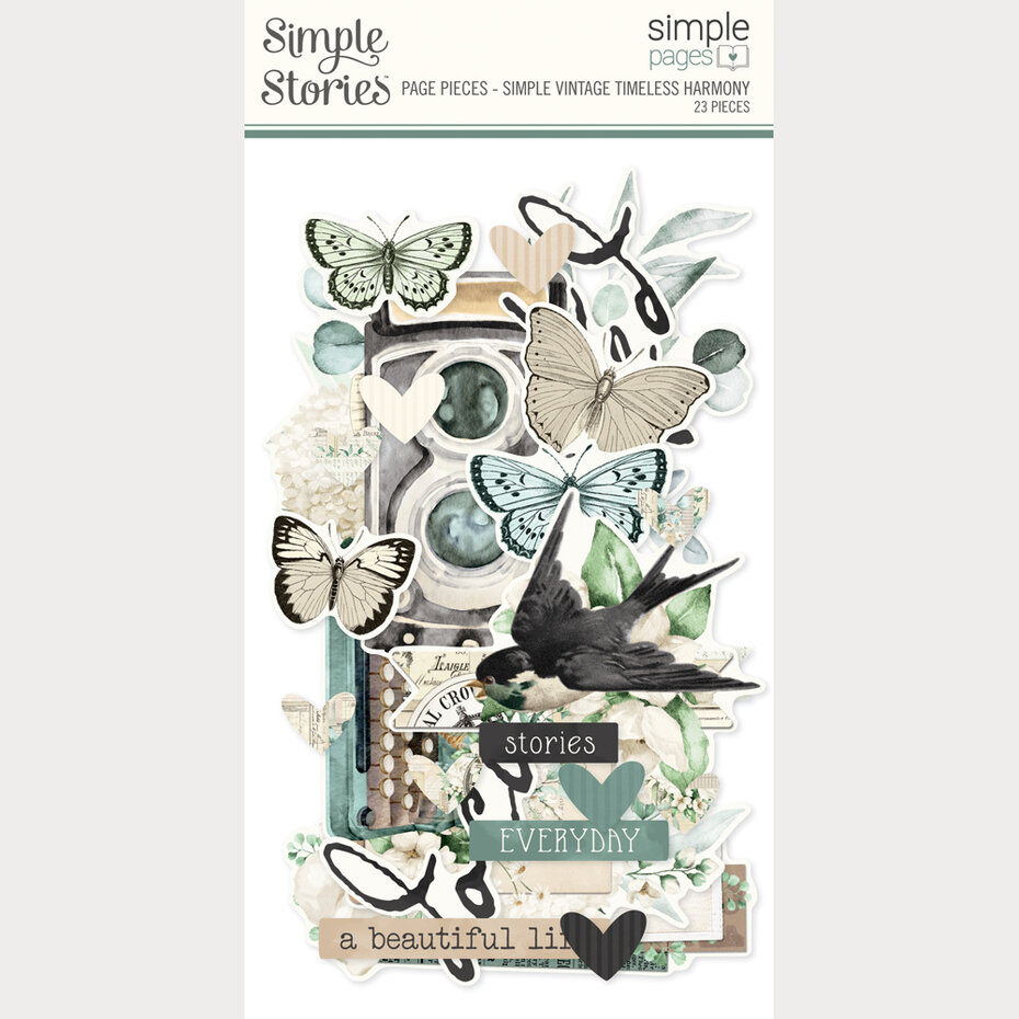 Simple Stories, Simply Vintage Timeless Harmony, Page Pieces - 27033