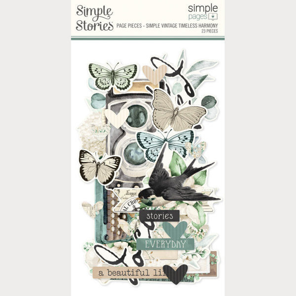 Simple Stories, Simply Vintage Timeless Harmony, Page Pieces - 27033