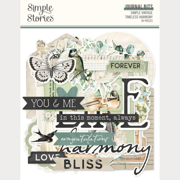 Simple Stories, Simply Vintage Timeless Harmony, Journal Bits & Pieces - 27027