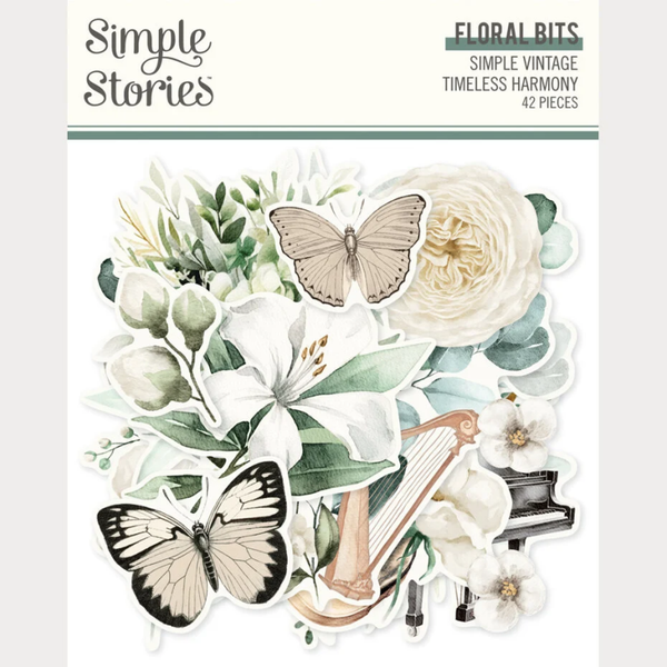 Simple Stories, Simply Vintage Timeless Harmony, Floral Bits - 27028