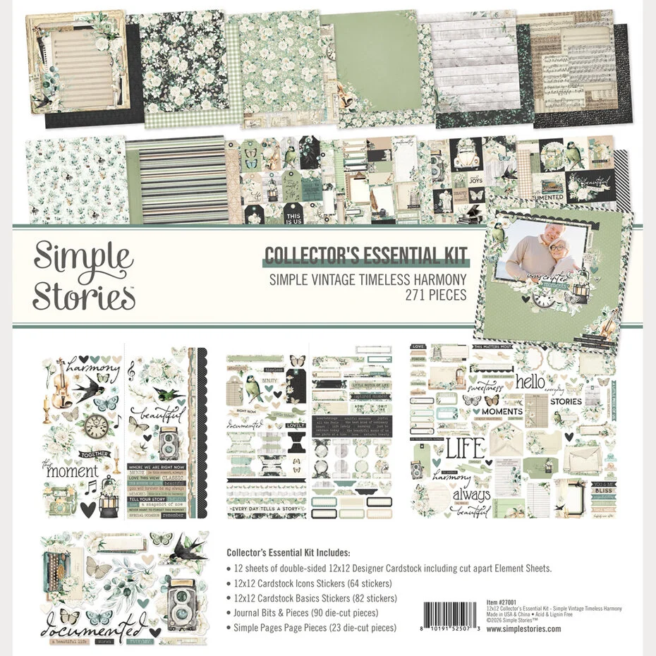 Simple Stories, Simply Vintage Timeless Harmony, Collector's Essential Kit - 27001