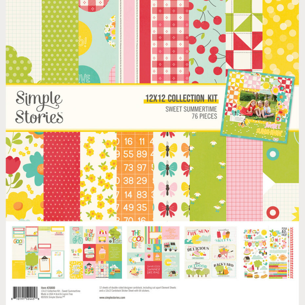 Simple Stories, Sweet Summertime, Collection Kit, 12 x 12 inch- 26800