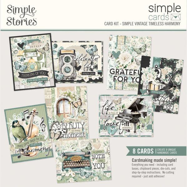 Simple Stories, Simply Vintage Timeless Harmony, Simple Cards Kit, 12x12 inch - 27035