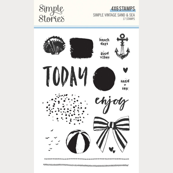 Simple Stories, Simple Vintage Sand & Sea, Clear Stamp - 26924