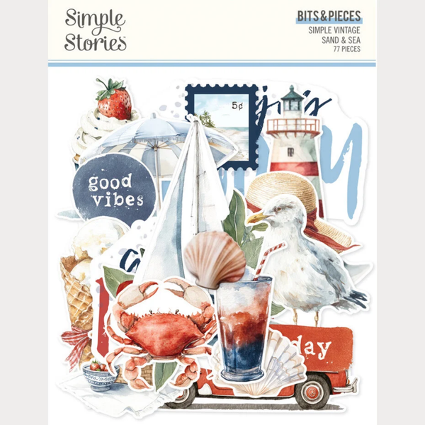 Simple Stories, Simple Vintage Sand & Sea, Bits & Pieces - 26926