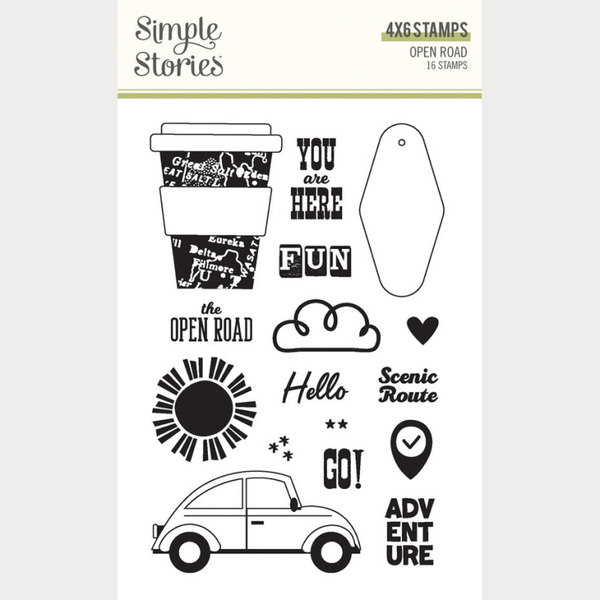 Simple Stories, Open Road, Clear Stamp - 27117
