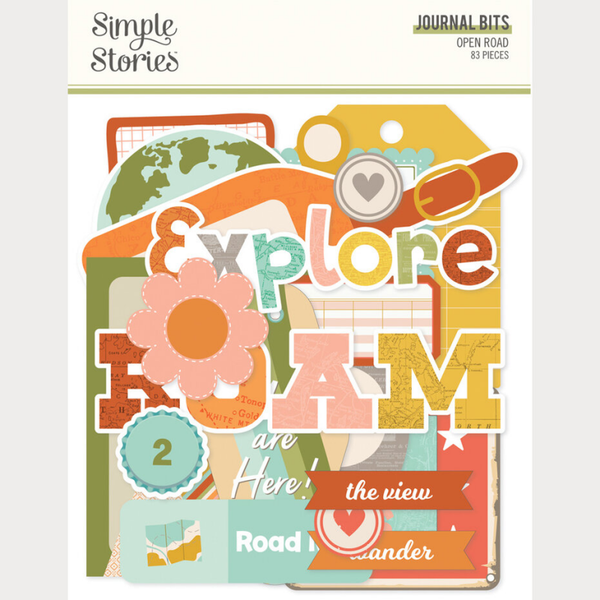 Simple Stories, Open Road, Journal Bits - 27120