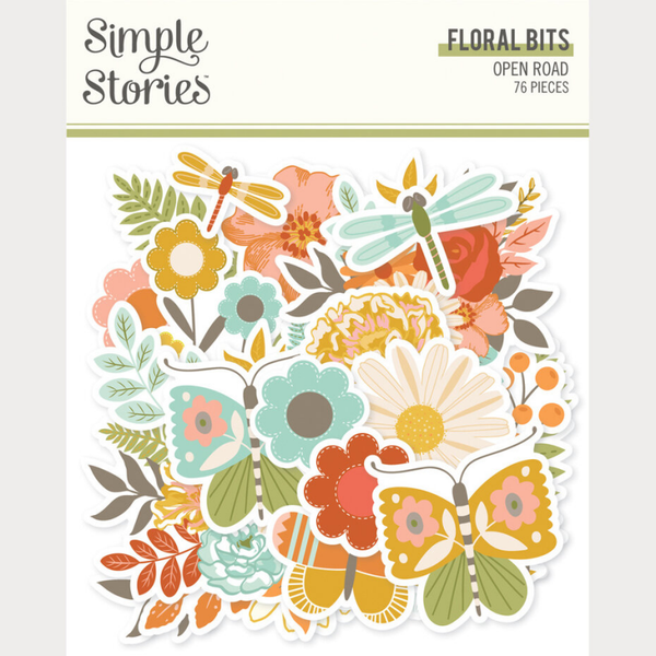 Simple Stories, Open Road, Floral Bits - 27121