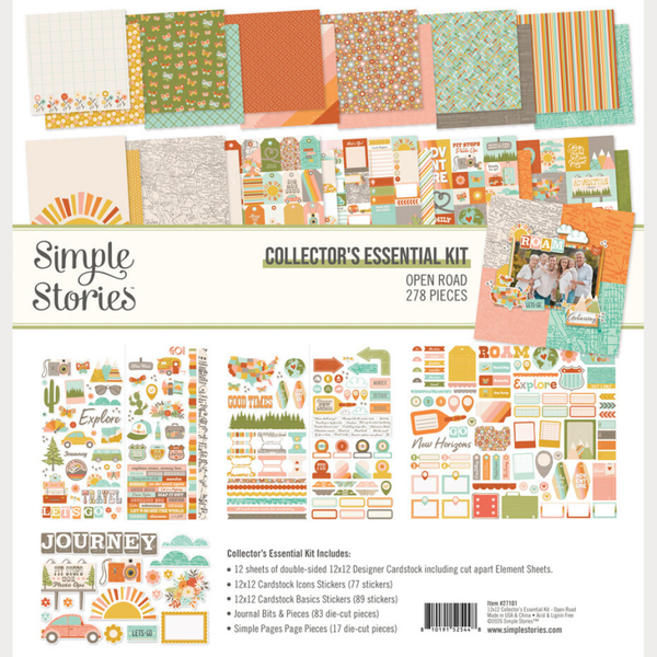 Simple Stories, Open Road, Collector's Essential Kit - 27101