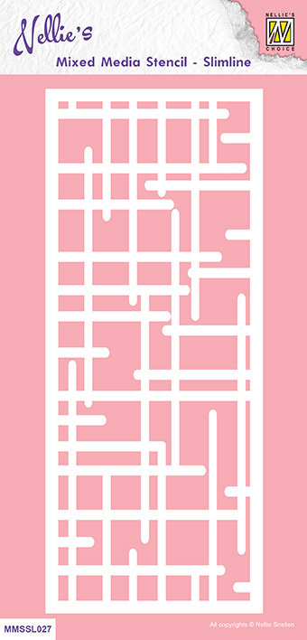 Nellie Snellen, Mask Stencil, Slimline Labyrint - MMSSL027