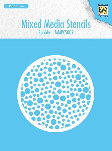 Nellie Snellen, Mixed Media Stencil, Bubbles - MMPCS009