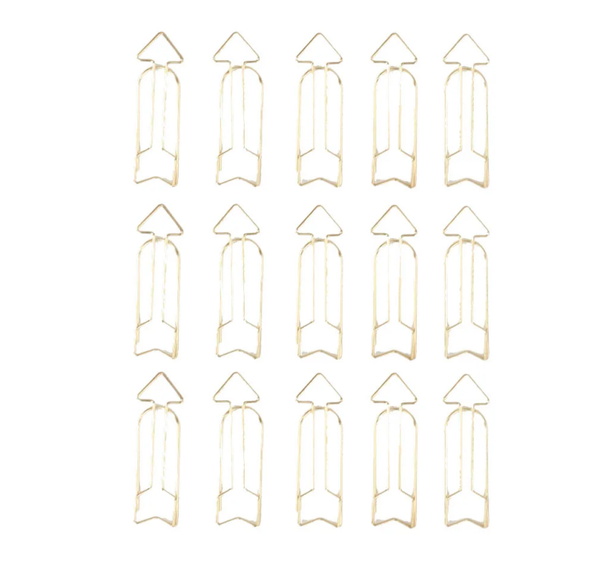 Vaessen Creative, Paperclips Pijlen, Goud, 15 stuks - 200203-001