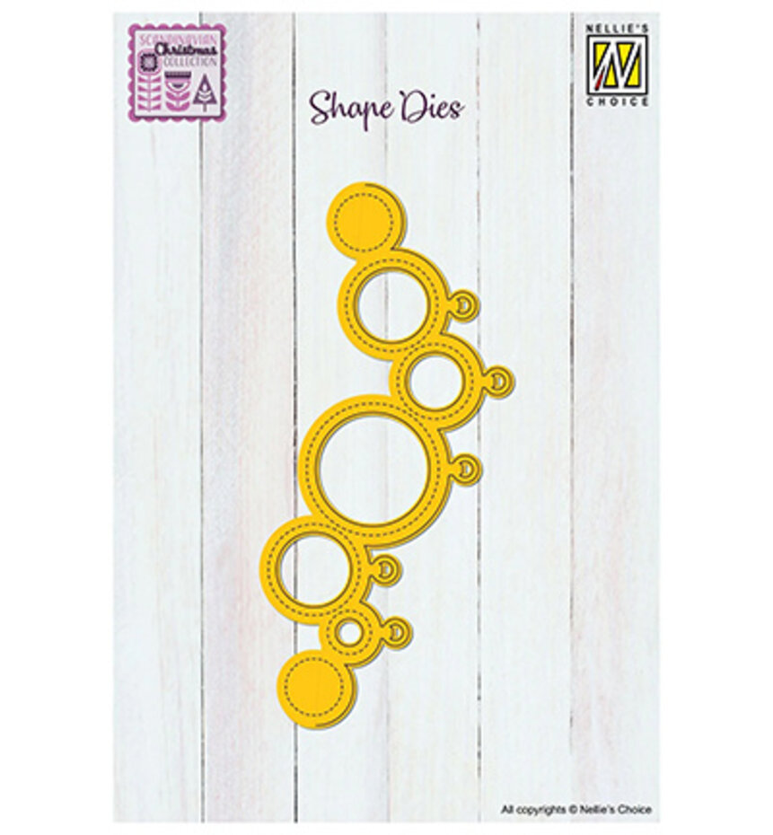 Nellie Snellen, Shape Dies, Christmas Baubles - SD332