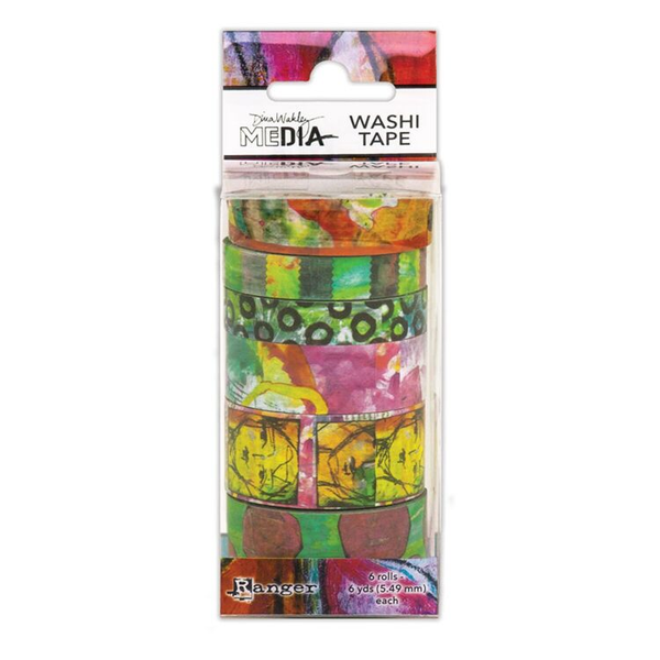 Dina Wakley Media, Washi Tape 4, 6x6 yrd - MDA63001