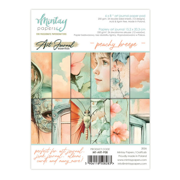 Mintay, Art Journal Essentials, Peachy Breeze - MT-ART-P08
