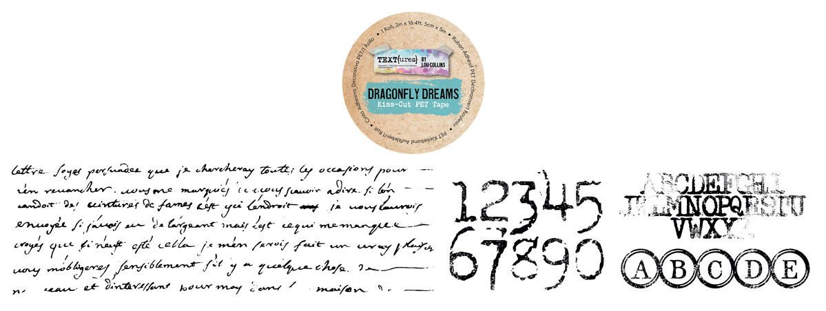 Arden Creative, Lou Collins, Kiss-Cut PET Tape, Dragonfly Dreams- TEXCT0001