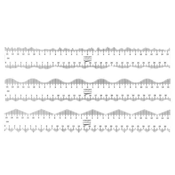 Vaessen Creative, Scheurliniaal 30 cm, 3 stuks - 700402-006