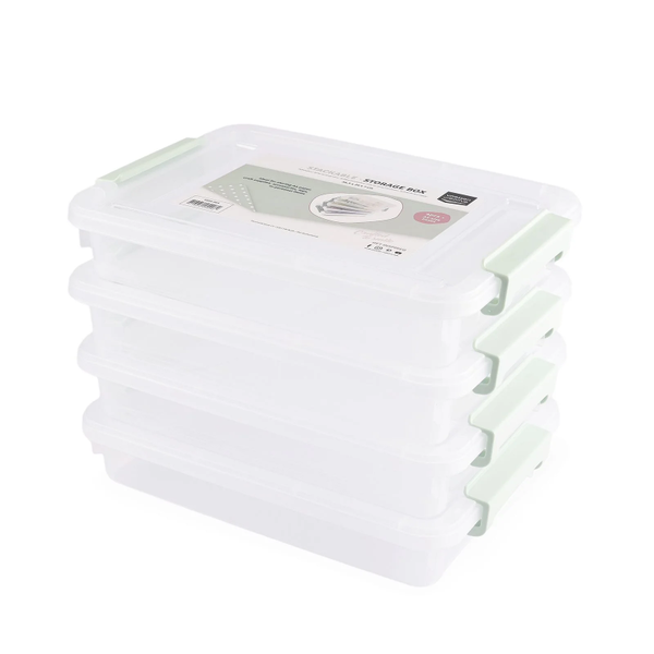 Vaessen Creative, Opbergbox Stapelbaar A4, 4 stuks - 1009-065